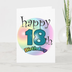 Happy 18th Birthday Card