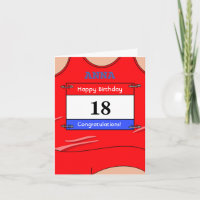 Happy 18th Birthday card for a runner