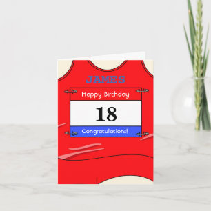 Happy 18th Birthday card for a runner