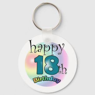 Happy 18th Birthday Key Ring