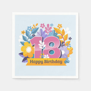 Happy 18th Birthday Napkin