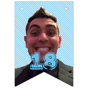 Happy 18th Birthday with Photograph Bunting