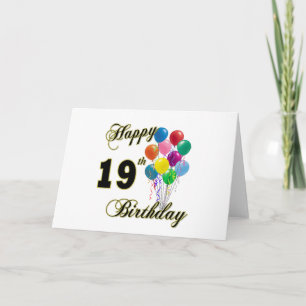 Happy 19th Birthday Merchandise Card