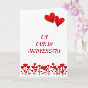 **HAPPY 1st ANNIVERSARY** to MY LOVE Card