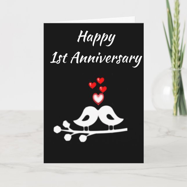 ***HAPPY 1st ANNIVERSARY*** TO THE LOVE OF MY LIFE Card (Front)