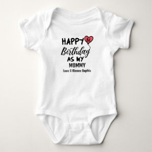 Happy 1st Birthday as my Mummy Love & Kisses Baby Bodysuit