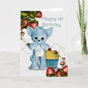 Happy 1st Birthday Boy Card