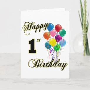Happy 1st Birthday Card
