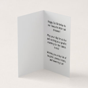 Happy 1st Birthday - Children's Card