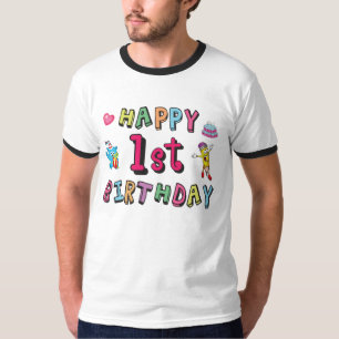 Happy 1st Birthday for 1 year old Kids B-day T-Shirt
