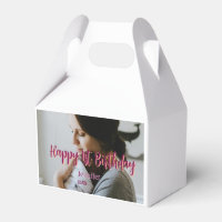 Happy 1st birthday kids baby mother red orange sty