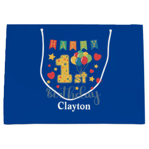 Happy 1st Birthday Large Gift Bag
