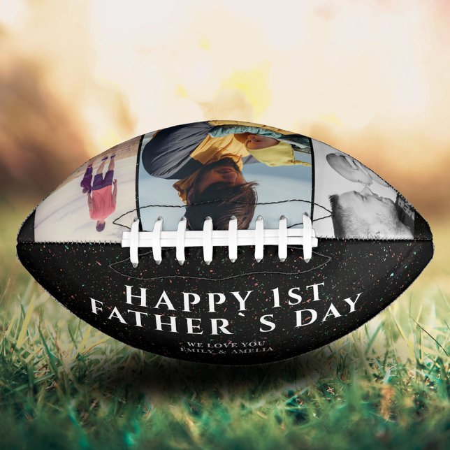 Happy 1st Father`s Day 3 Photo Collage American Football (Creator Uploaded)