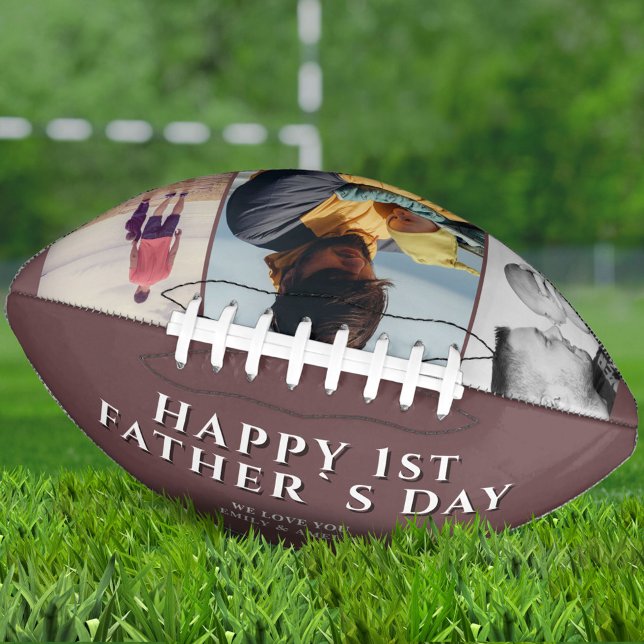 Happy 1st Father`s Day 3 Photo Collage American Football (Creator Uploaded)