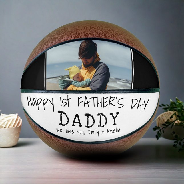 Happy 1st Father`s Day Daddy Dad Photo  Basketball (Creator Uploaded)