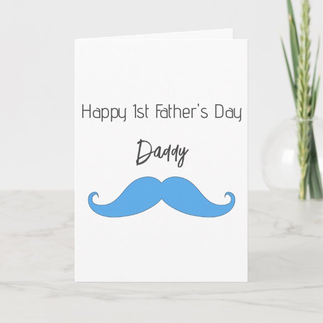 Happy 1st Father's Day Card (Front)