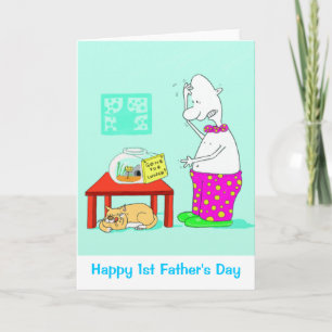 Happy 1st Father's Day Card