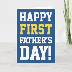 Happy 1st Father's Day Greeting Card for New Dad
