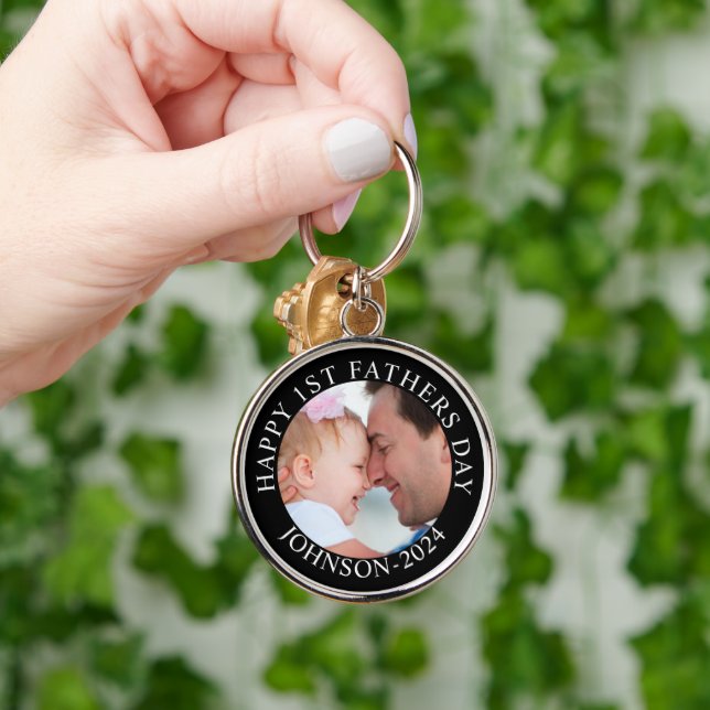 Happy 1st Fathers Day. My Cute Daddy Key Ring (Hand)