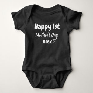 Happy 1st Mother's Day, Baby Bodysuit