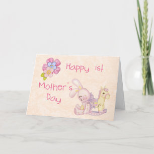 Happy 1st Mother's Day Card Pink