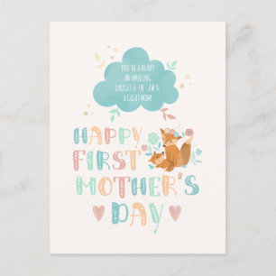 Happy 1st Mother's Day from the Mother in Law  Postcard