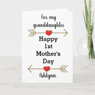 Happy 1st Mother's Day Granddaughter Card