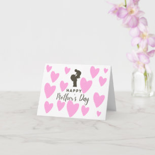 Happy 1st Mothers Day Little Pink Heart Card
