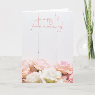 Happy 1st Wedding Anniversary Card