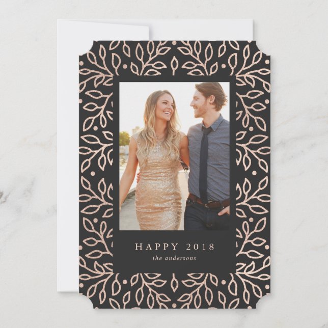 Happy 2018 New Year's Photo Card (Front)