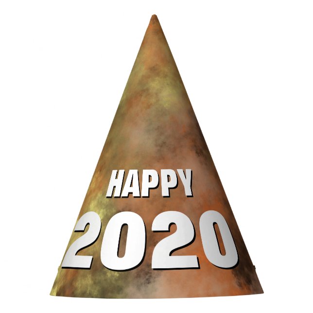 "HAPPY 2020" New Year's Party Hat (Front)
