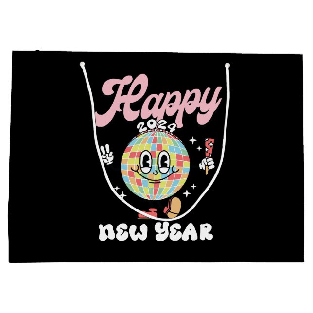 Happy 2024 large gift bag (Back)