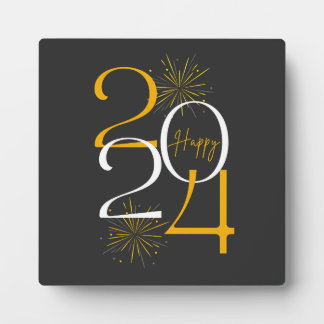 happy 2024 new year's eve  T-Shirt Plaque