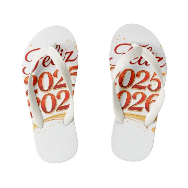 "Happy 2025-2026" Flip Flops | C (Footbed)