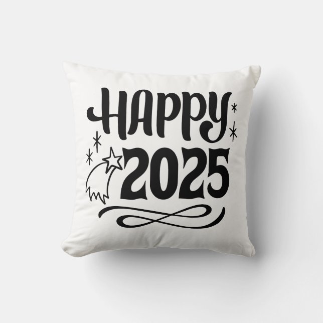 happy 2025 cushion (Front)