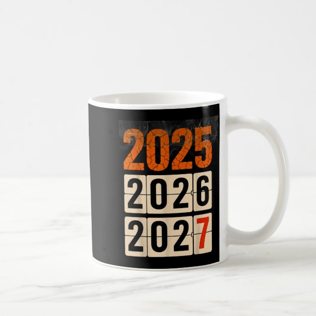 Happy 2026 2027 New Year Funny 67 Meme Six Seven M Coffee Mug (Right)