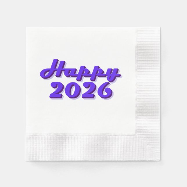 Happy 2026 napkin (Front)