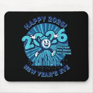 Happy 2026 New Year's Eve Celebration Design  Mouse Mat