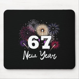 Happy 2026 New Year's Eve Party 67 Meme Mouse Mat