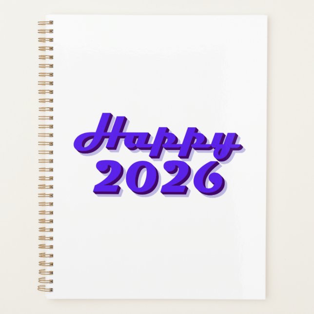 Happy 2026 planner (Front)