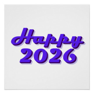 Happy 2026 poster