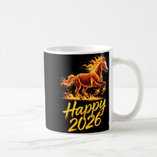 Happy 2026 Year Of The Horse Chinese Zodiac New Ye Coffee Mug