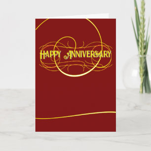 Happy 20th Anniversary Folded Greeting Card