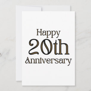 Happy 20th Anniversary Invitation