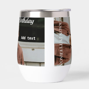 Happy 20th birthday simple photo add name date mod