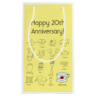 Happy 20th Wedding Anniversary Bag for your Gift