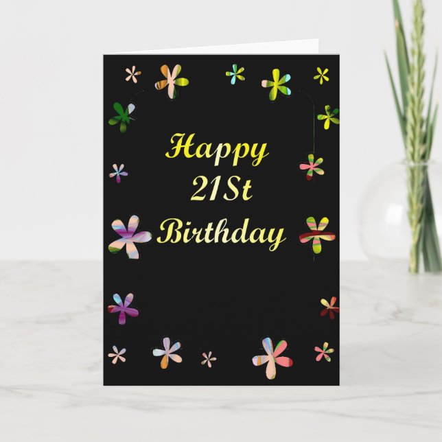 Happy 21St Birthday Card (Front)