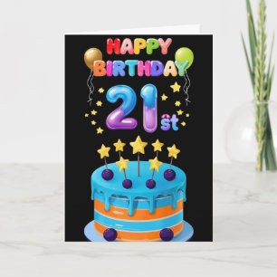 Happy 21st Birthday Card
