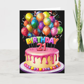 Happy 21st Birthday Card