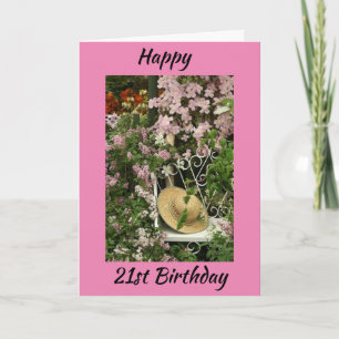 HAPPY **21st BIRTHDAY** Card